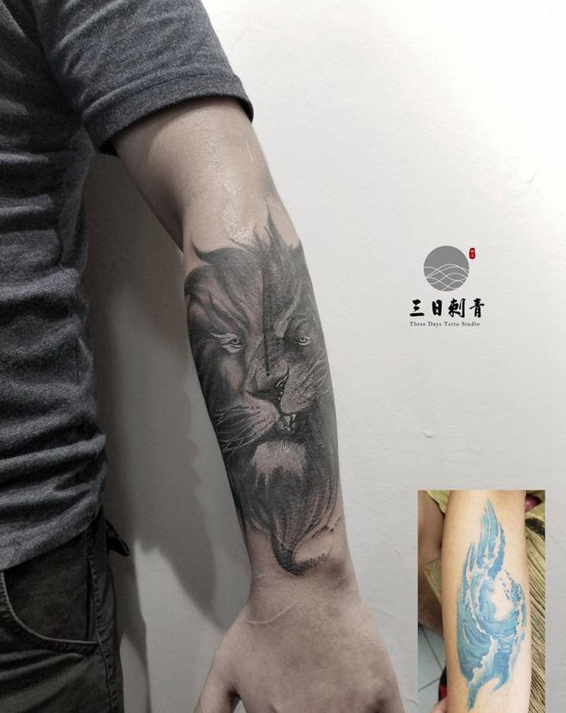 遮盖纹身图片_手部欧美写实纹身图案