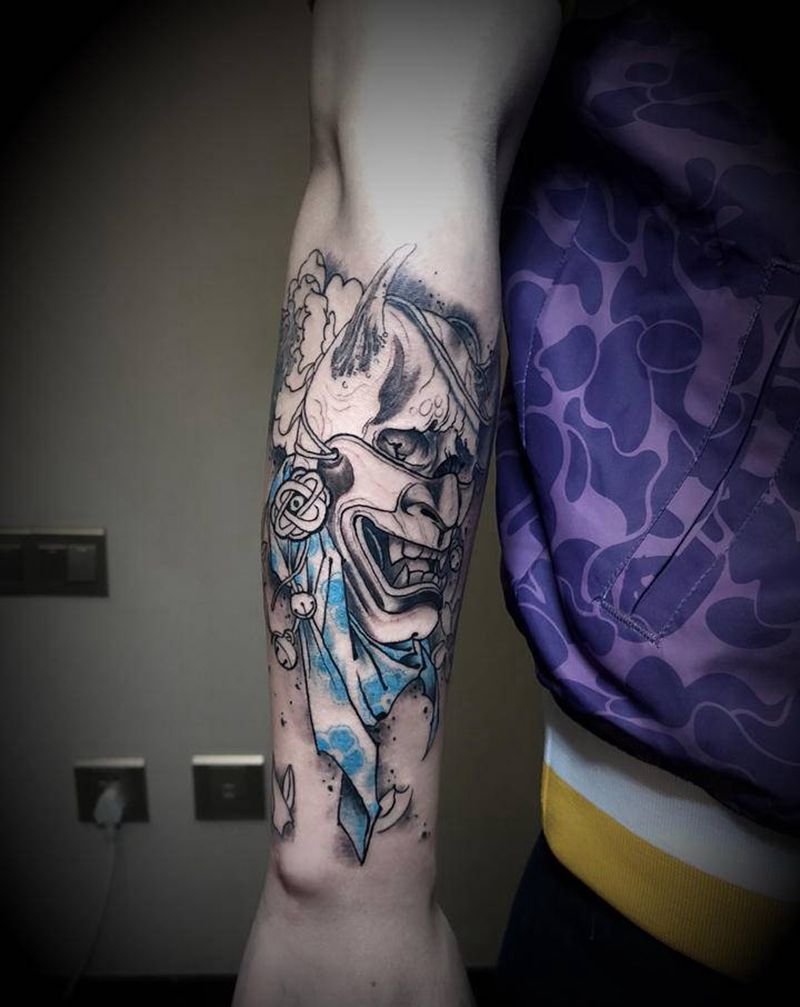 般诺未完纹身图片_手臂新传统Old School花臂纹身图案