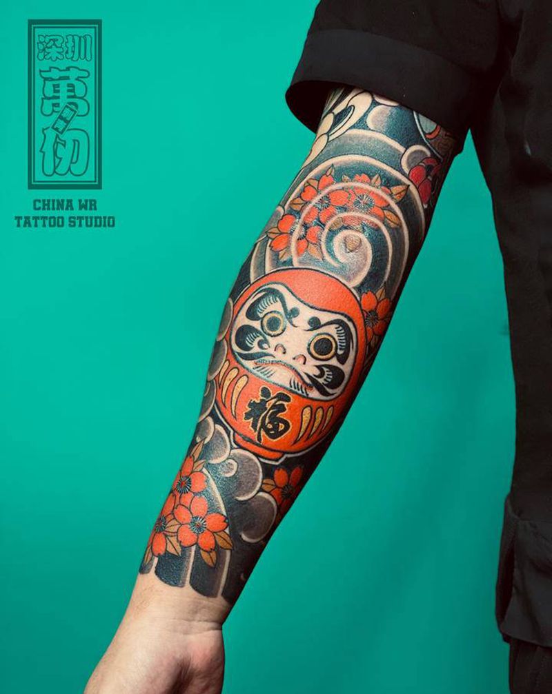 老传统 / 花臂纹身图片_手臂老传统纹身图案
