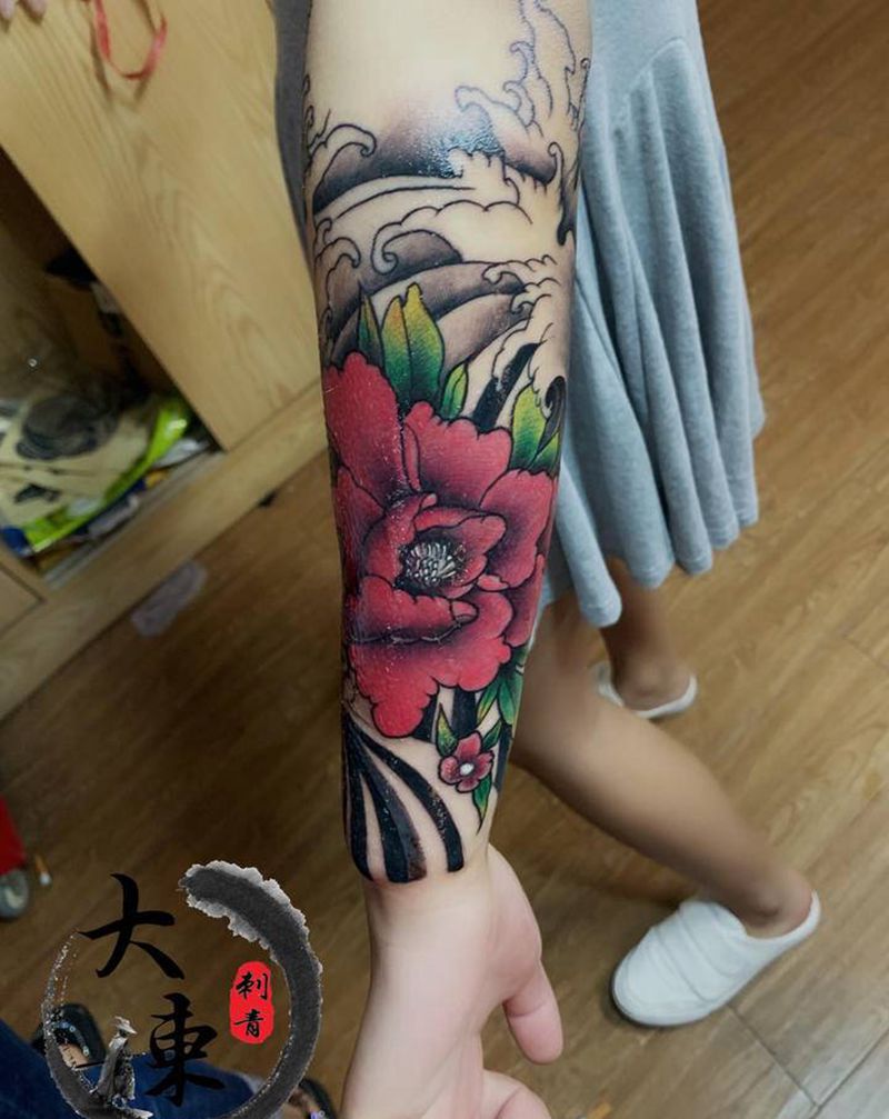 遮盖纹身图片_手臂新传统纹身图案