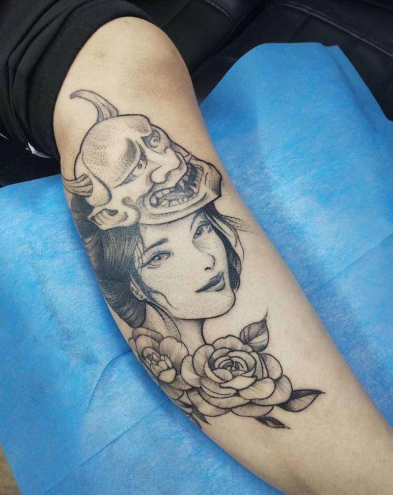 恢复后纹身图片_腿部纹身图案