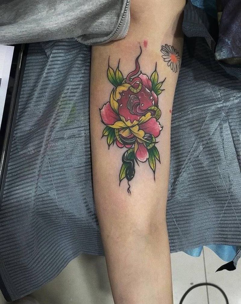 蛇纹身图片_手臂纹身图案