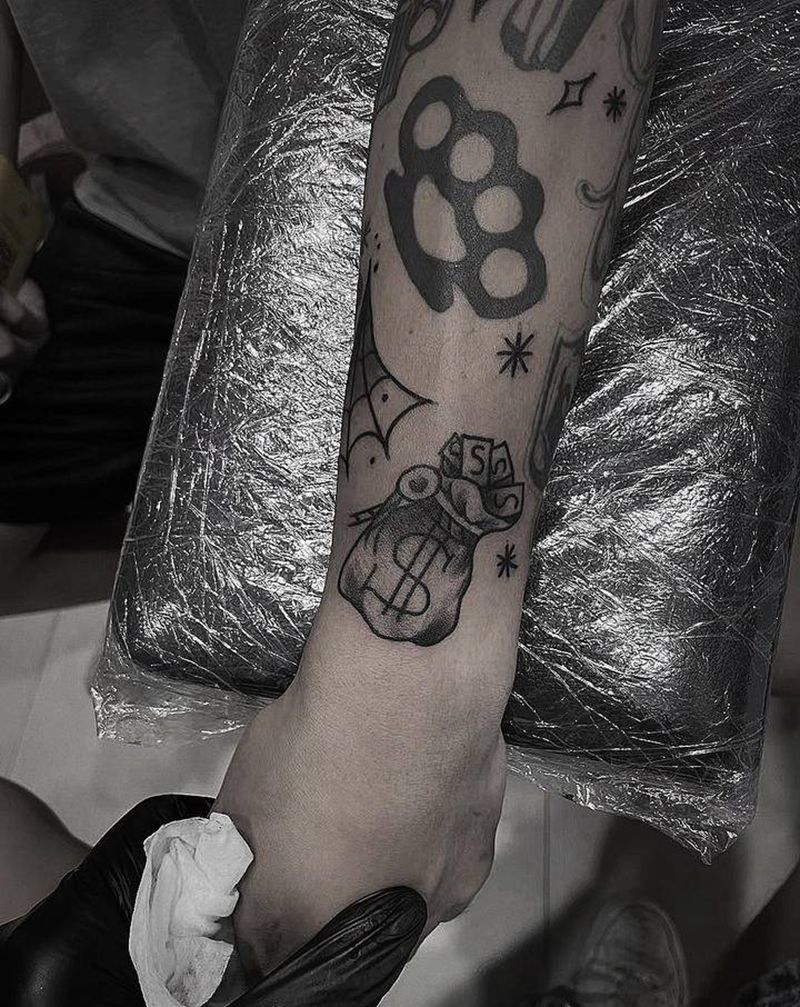 #拼接纹身图片_Old School纹身图案