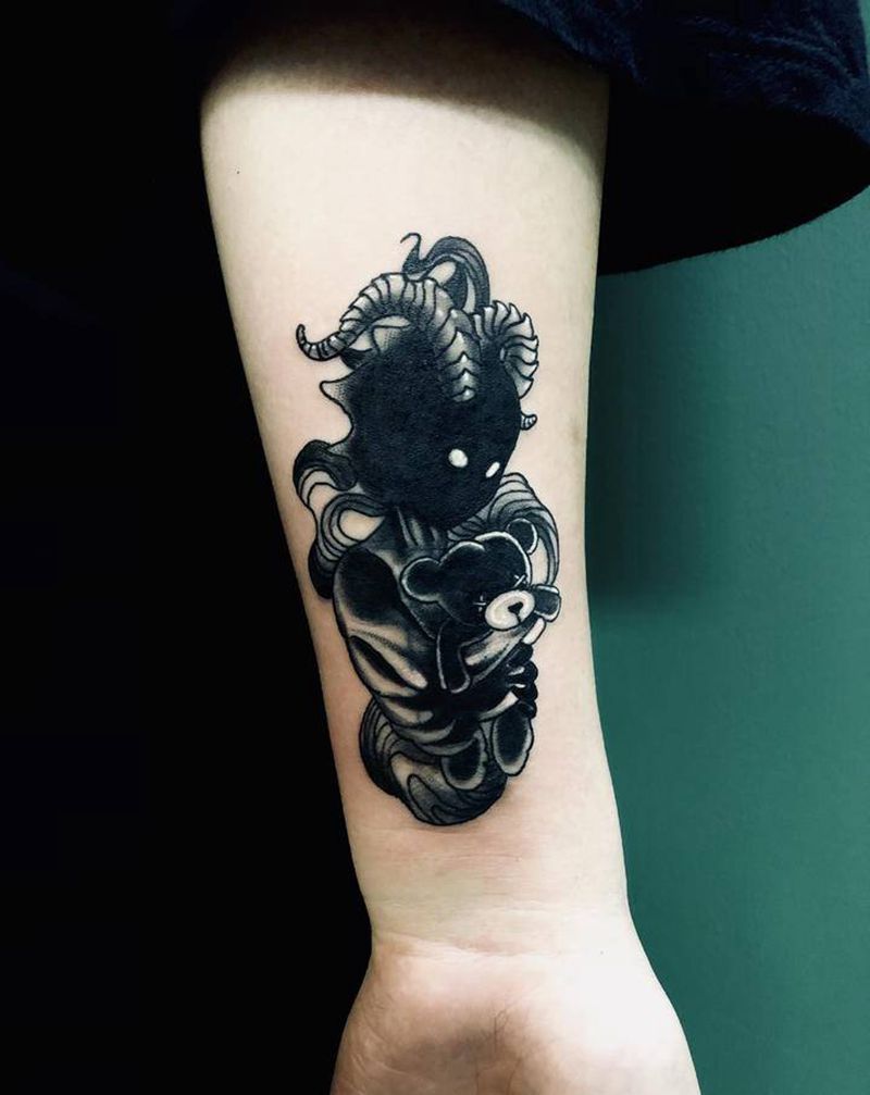 遮盖纹身图片_手臂Old School纹身图案