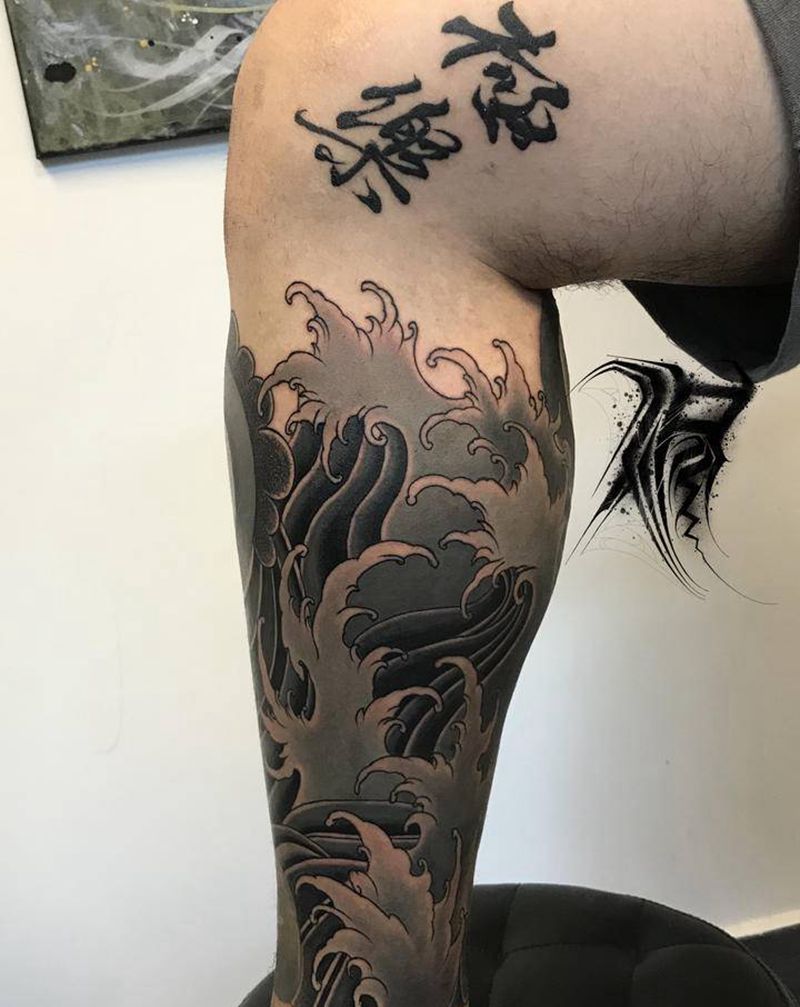 划船不用桨纹身图片_新传统老传统纹身图案