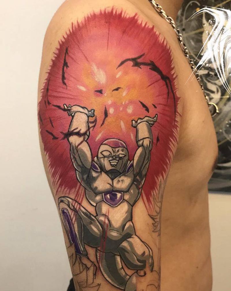 七龙珠花臂.費利沙纹身图片_New School纹身图案