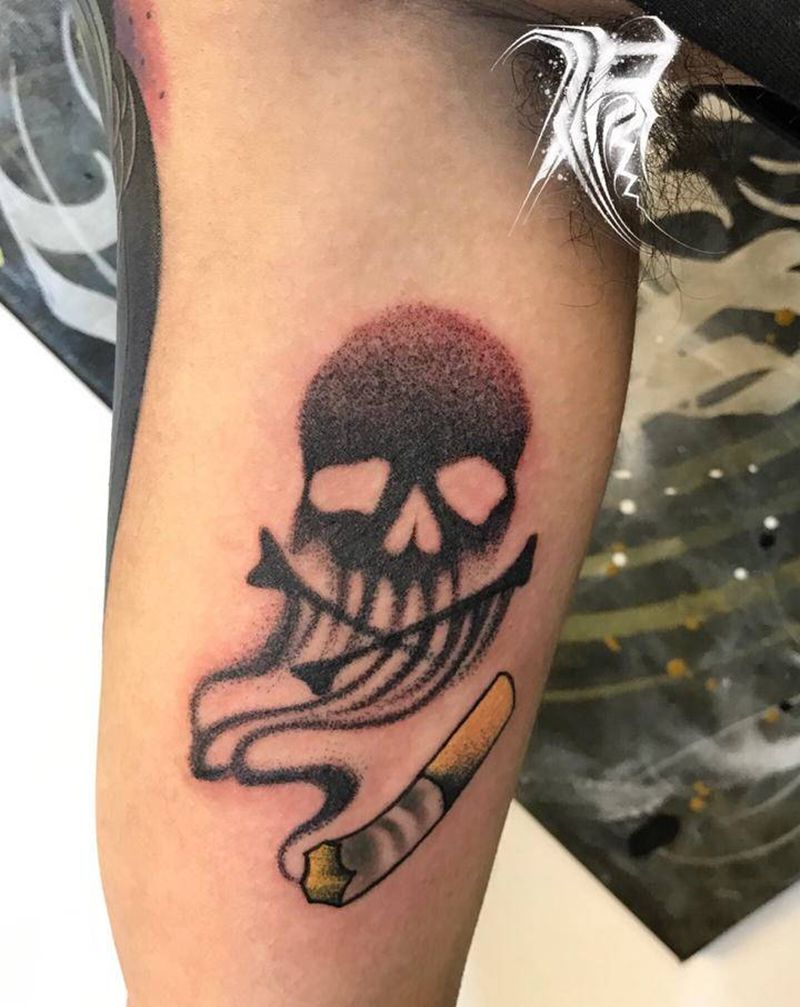 戒烟吧～纹身图片_手部纹身图案