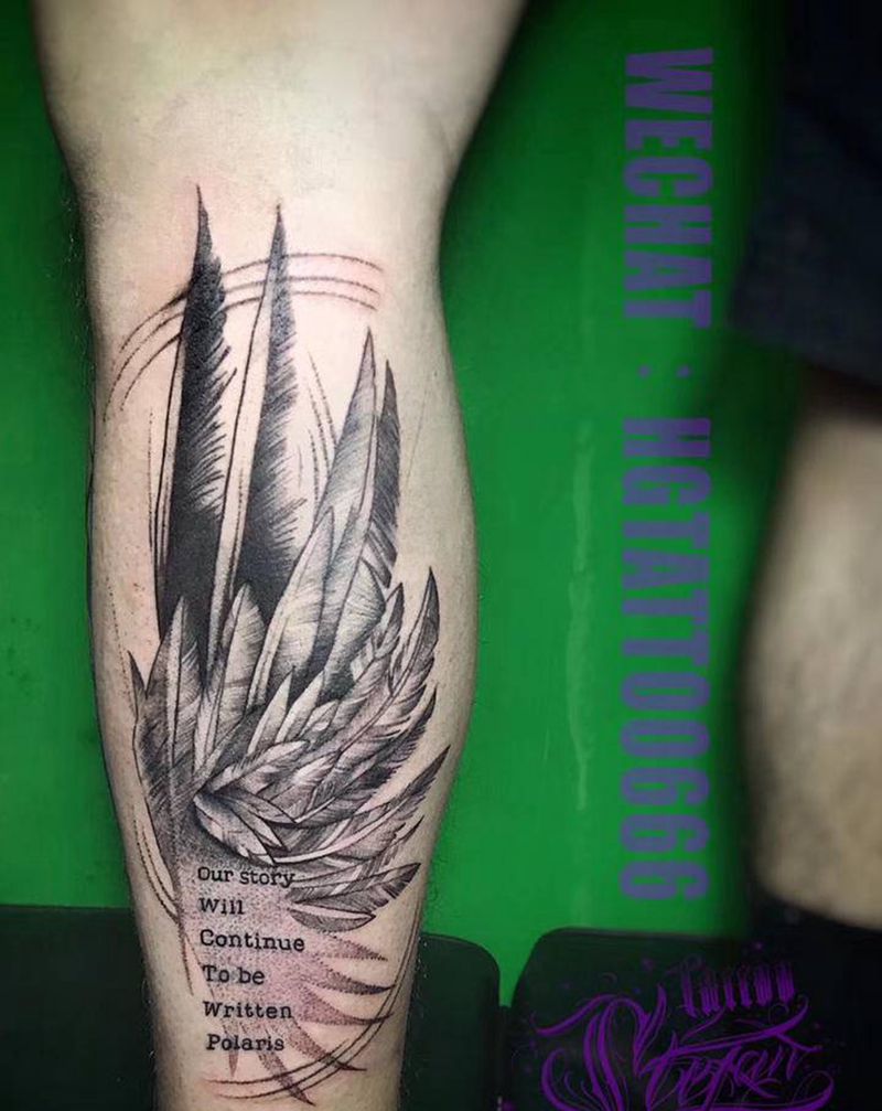 翅膀纹身图片_手部纹身图案