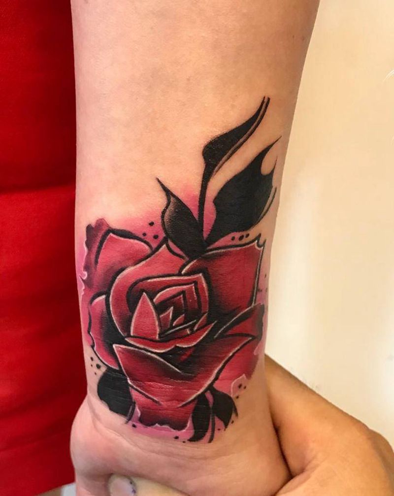 遮盖疤痕纹身图片_水彩纹身图案