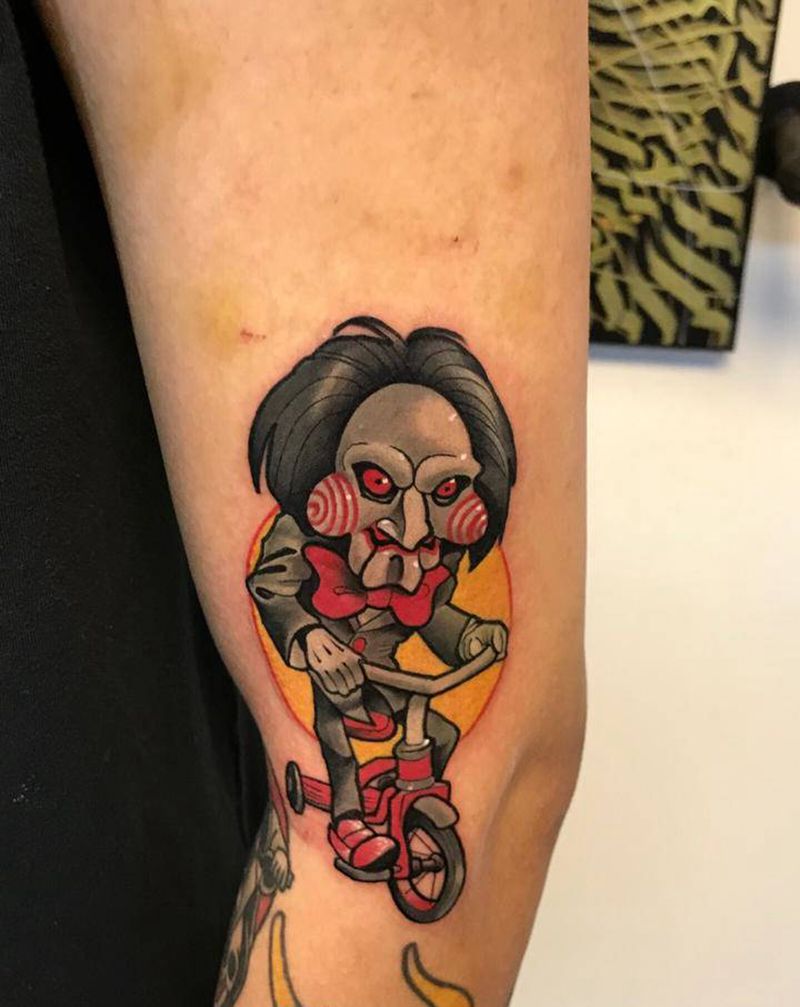 想和比利娃娃玩游戏吗？纹身图片_New School纹身图案