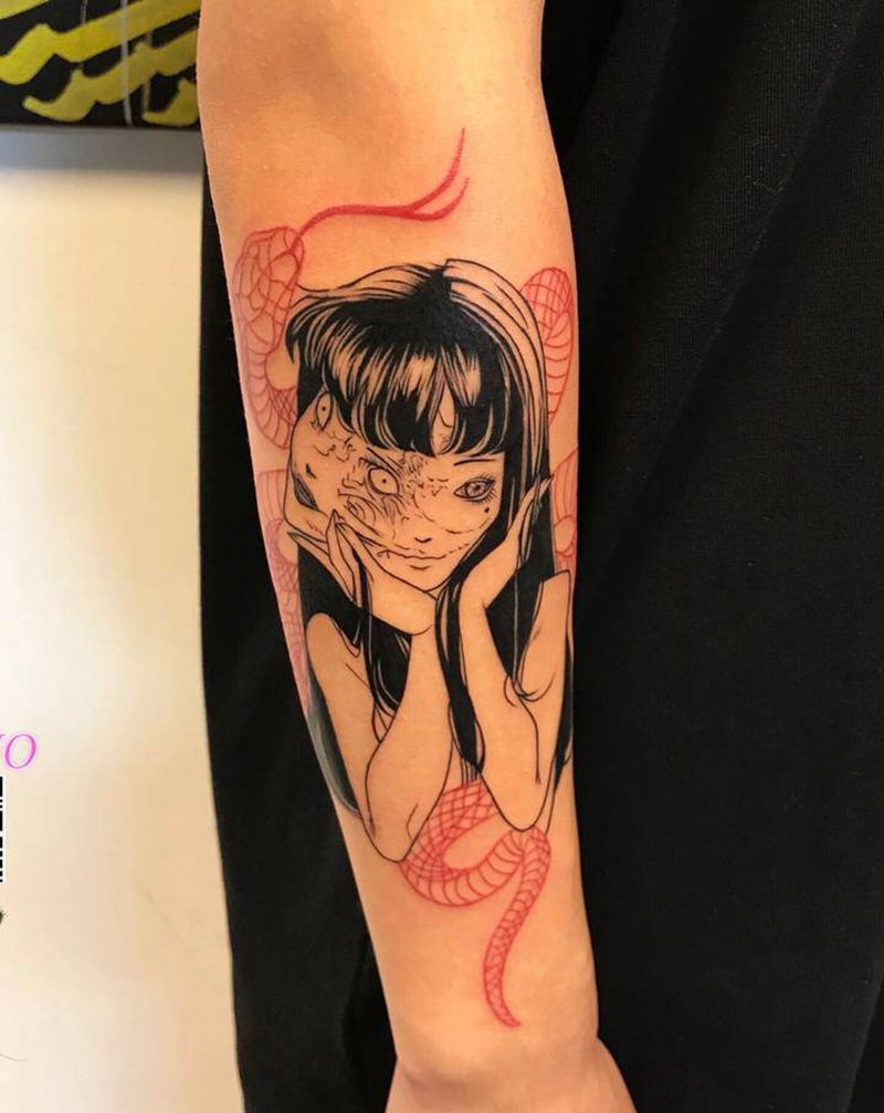 富江纹身图片_手臂纹身图案