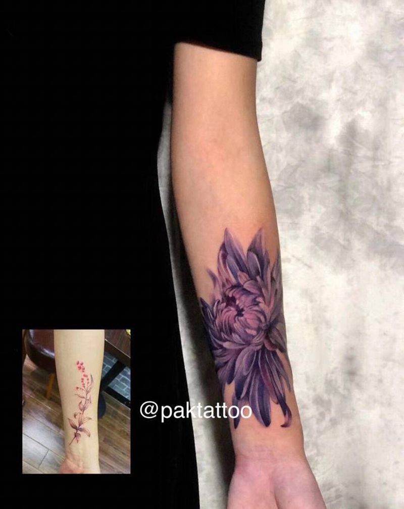 遮盖纹身图片_手臂纹身图案