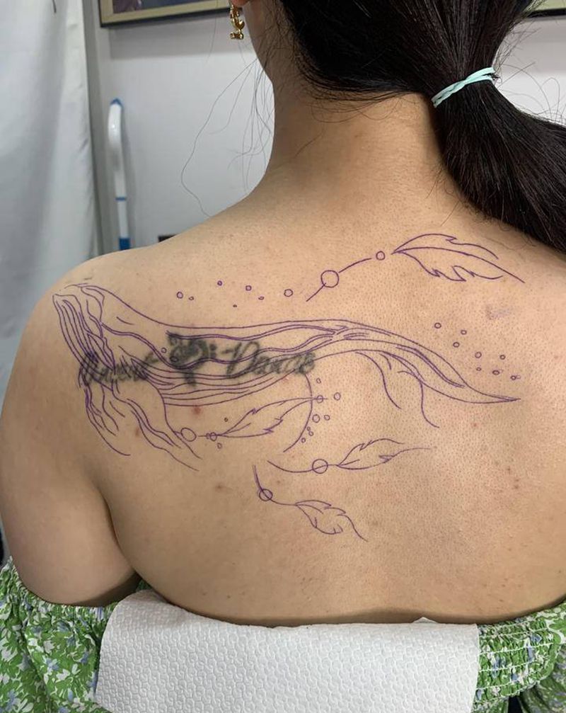 遮盖作品 鲲纹身图片_肩部纹身图案