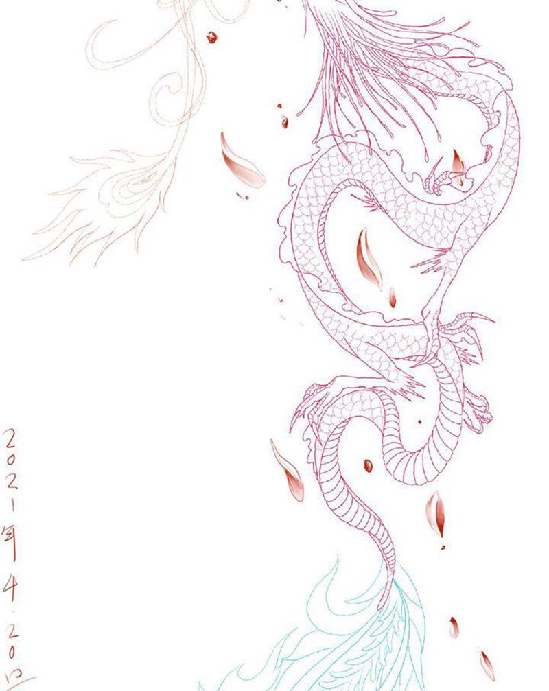 《游龙赏.惜》纹身图片_腰部纹身图案