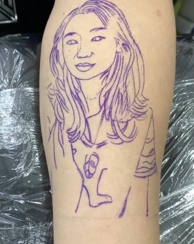 肖像写实纹身图片_手臂纹身图案