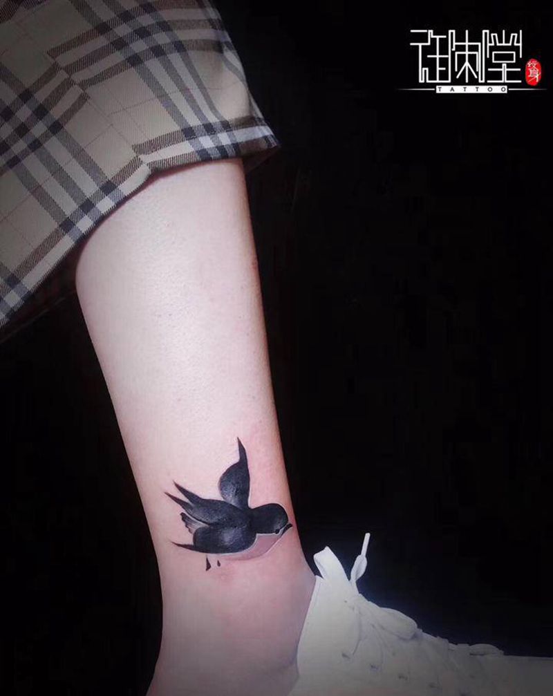 近期小清新纹身图片_老传统花体字小清新纹身图案