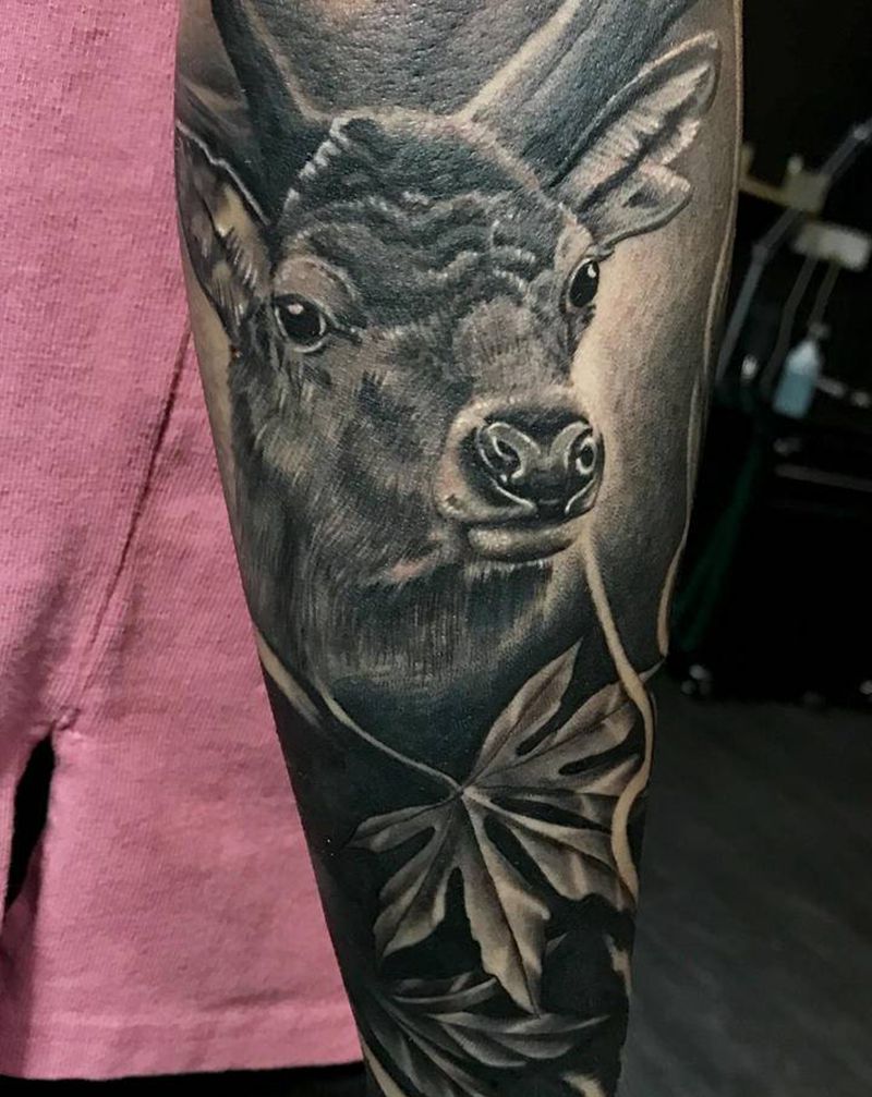 花臂的纹身图片_手臂手部欧美写实纹身图案