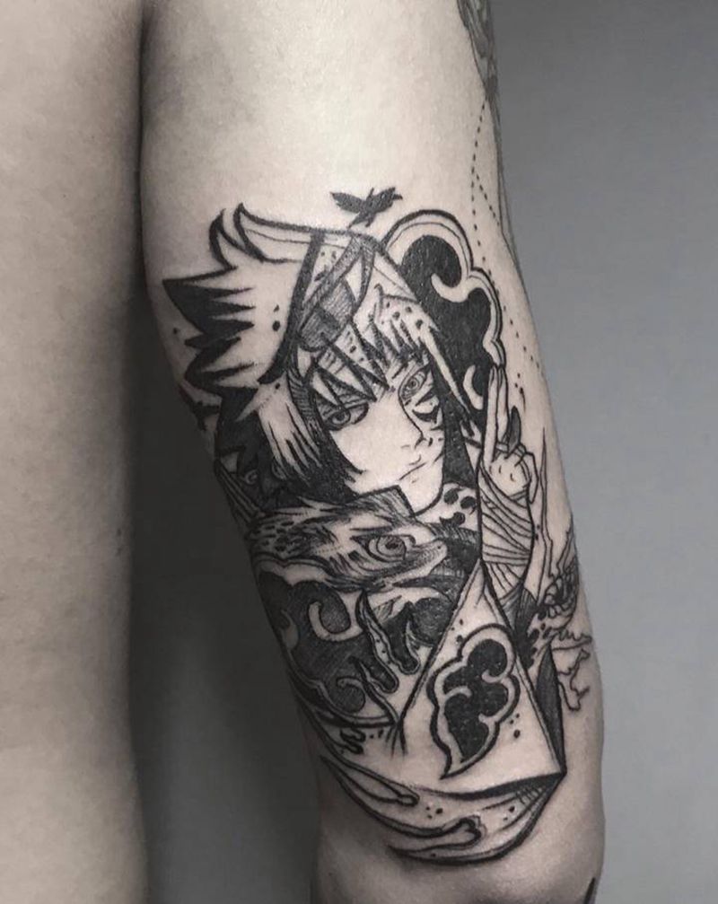 火影纹身图片_手臂手部纹身图案