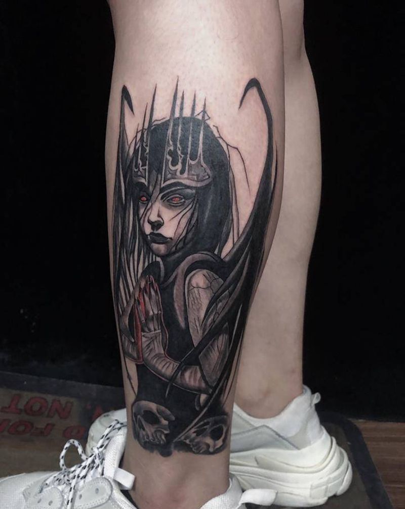 女神纹身图片_欧美写实纹身图案