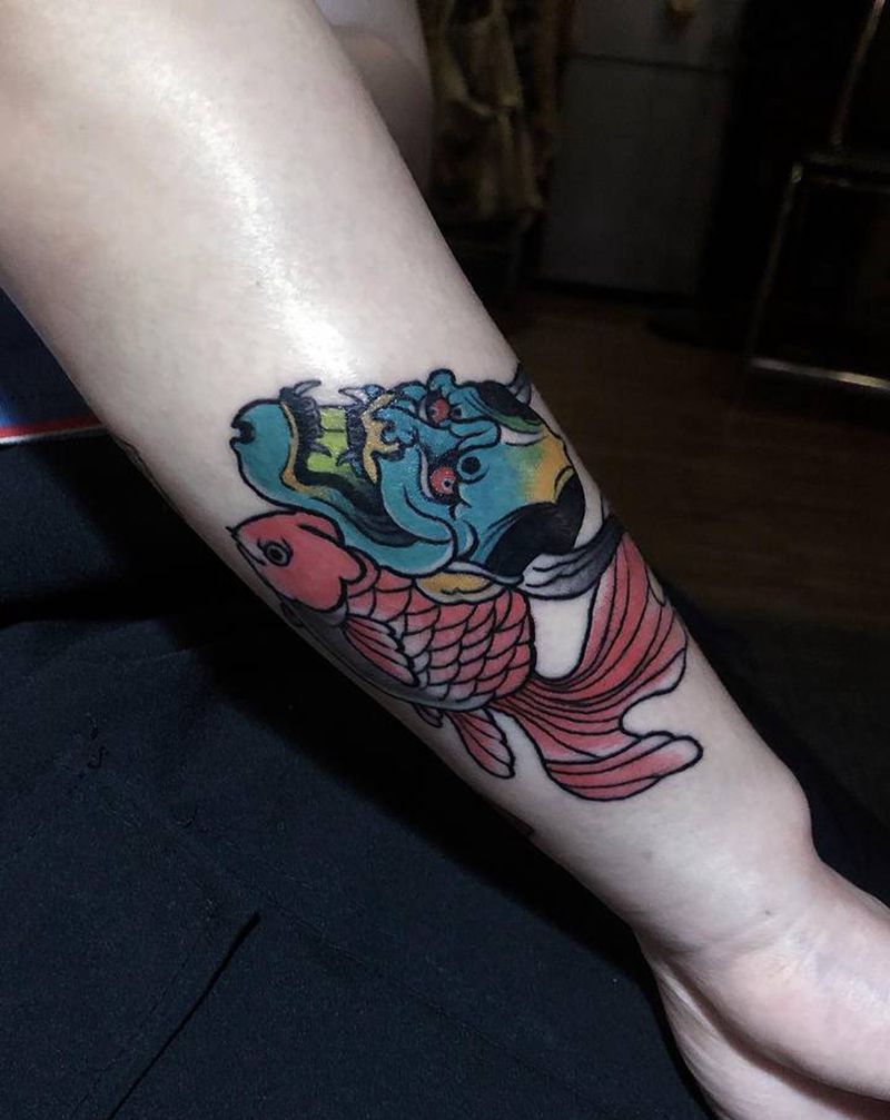 小般若纹身图片_手臂纹身图案