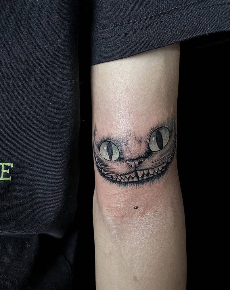 猫纹身图片_手臂欧美写实纹身图案