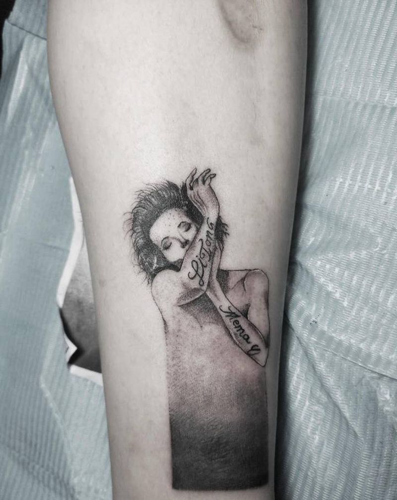 人物（盖疤痕）纹身图片_点刺纹身图案