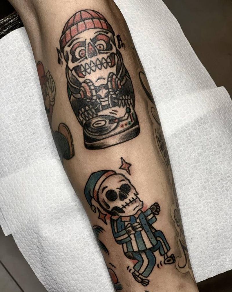 oldschool纹身图片_手臂Old School纹身图案