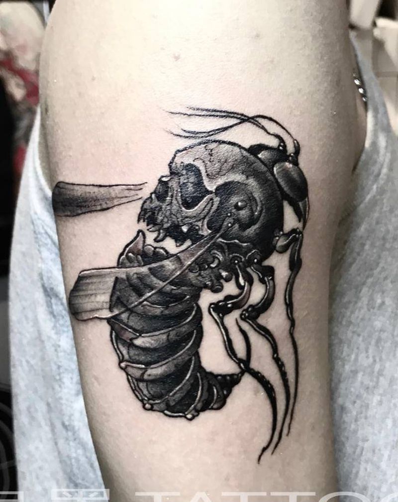 暗黑系纹身图片_手臂暗黑系纹身图案