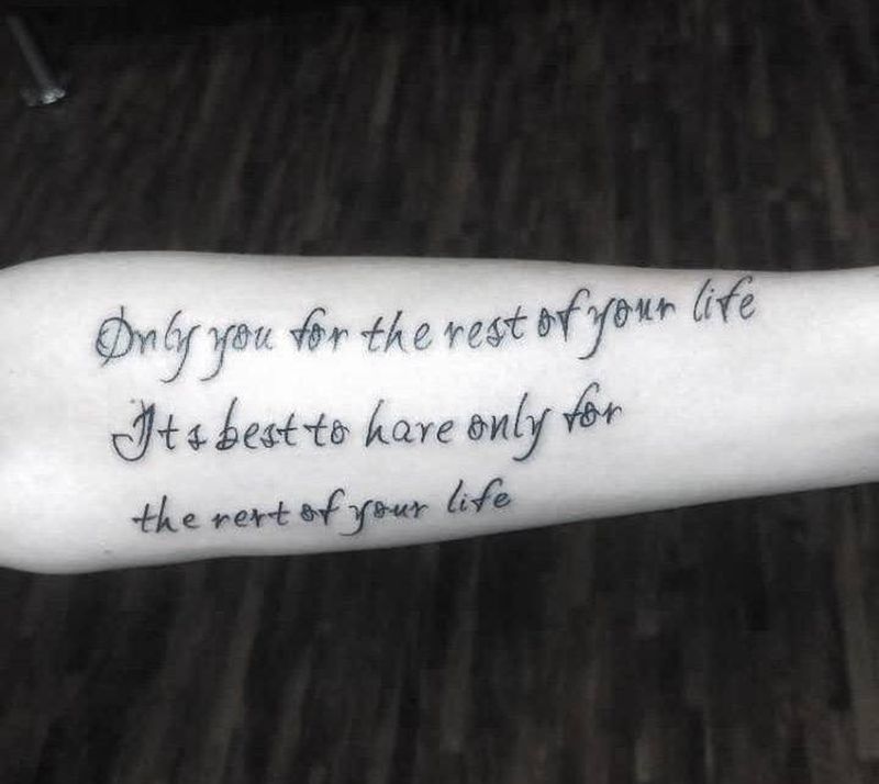 英文纹身图片_手臂纹身图案