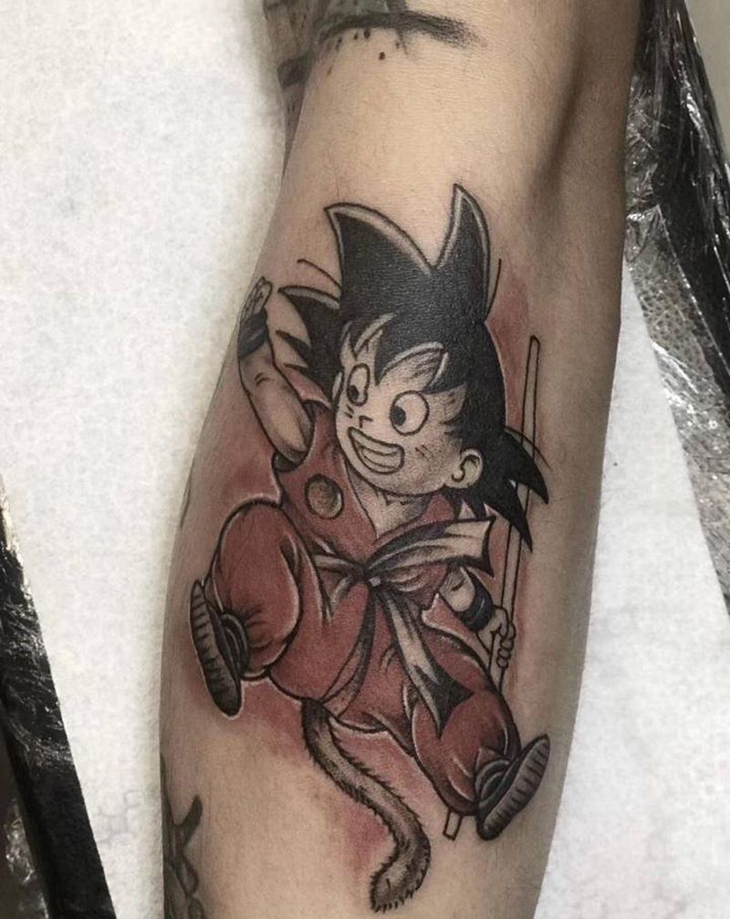 七龙珠悟空纹身图片_手臂纹身图案