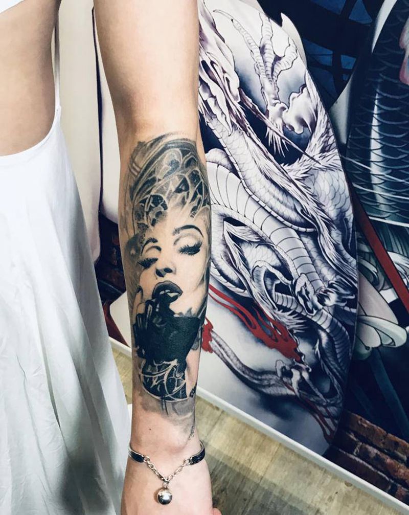 欧美纹身图片_欧美写实纹身图案