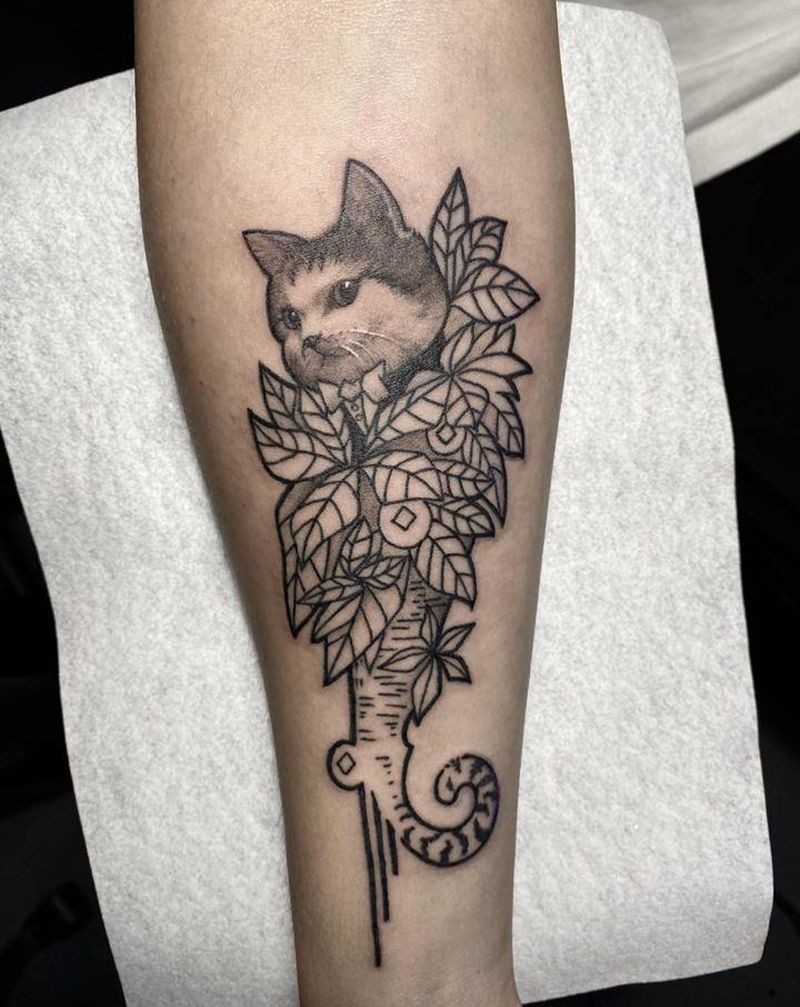 客人自画稿纹身图片_手部手臂欧美写实点刺纹身图案