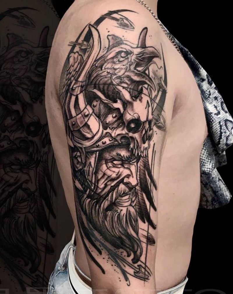 暗黑风纹身图片_手臂暗黑风纹身图案