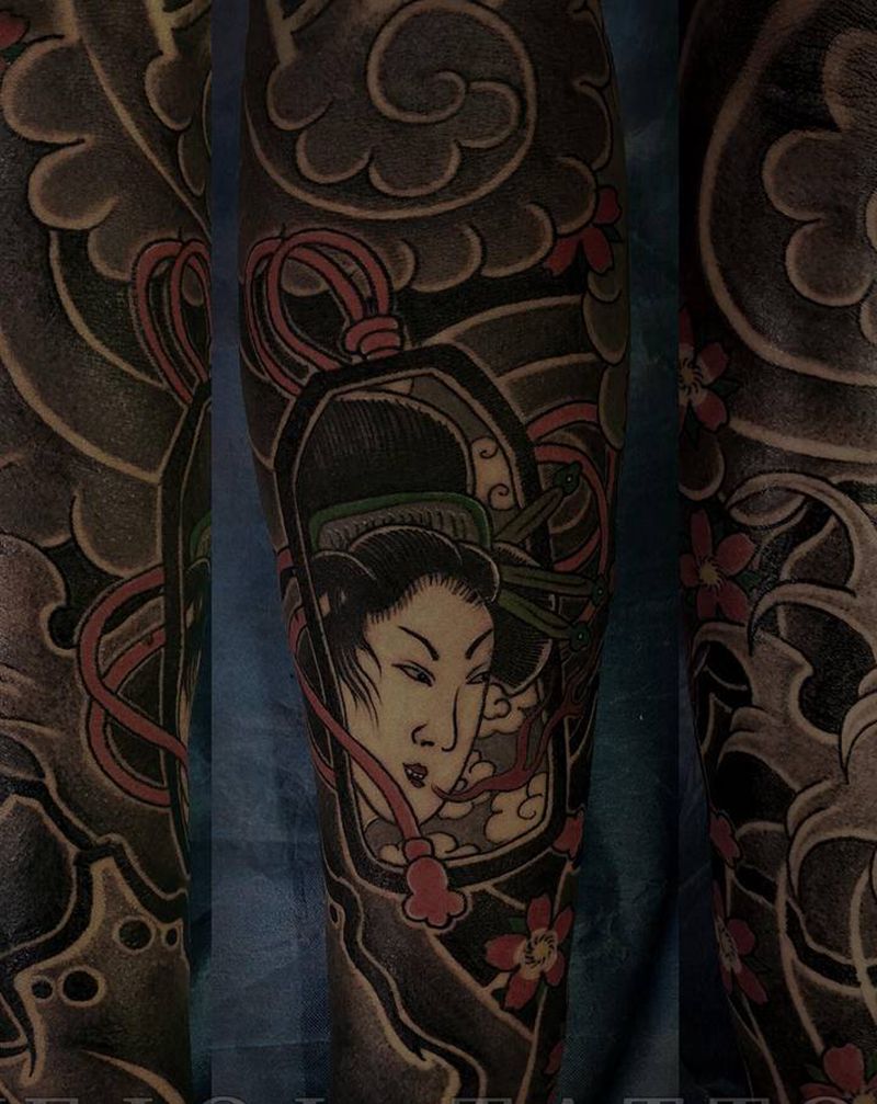 传统·御守纹身图片_手臂老传统纹身图案