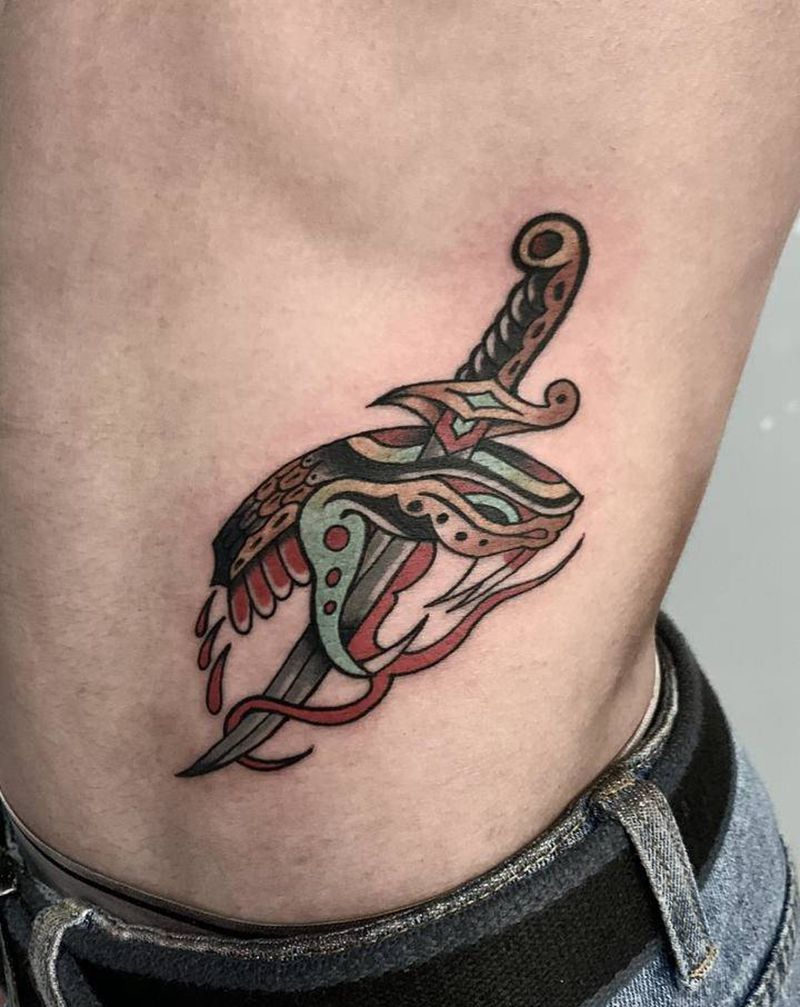 ……纹身图片_腹部纹身图案