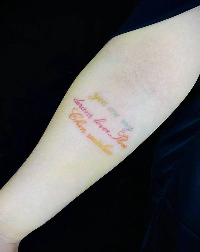 近期小清新纹身图片_手臂欧美写实纹身图案