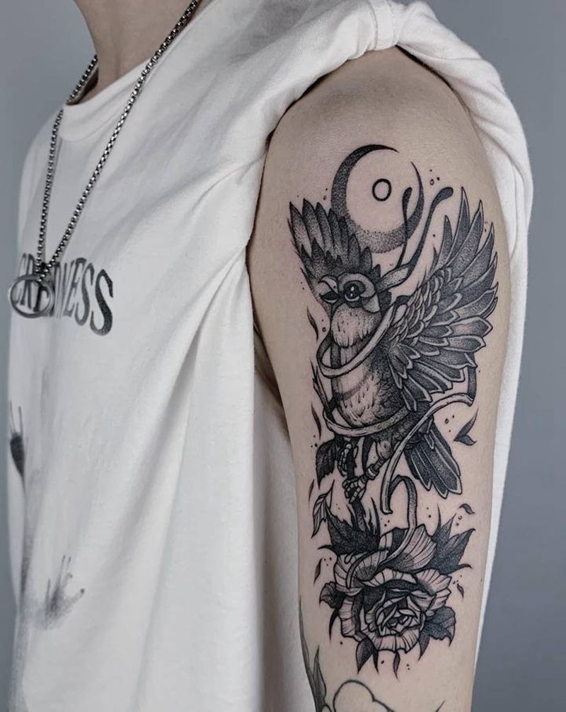 暗黑纹身图片_手臂纹身图案