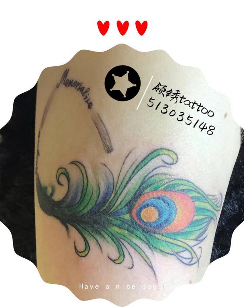 遮盖纹身图片_水彩纹身图案
