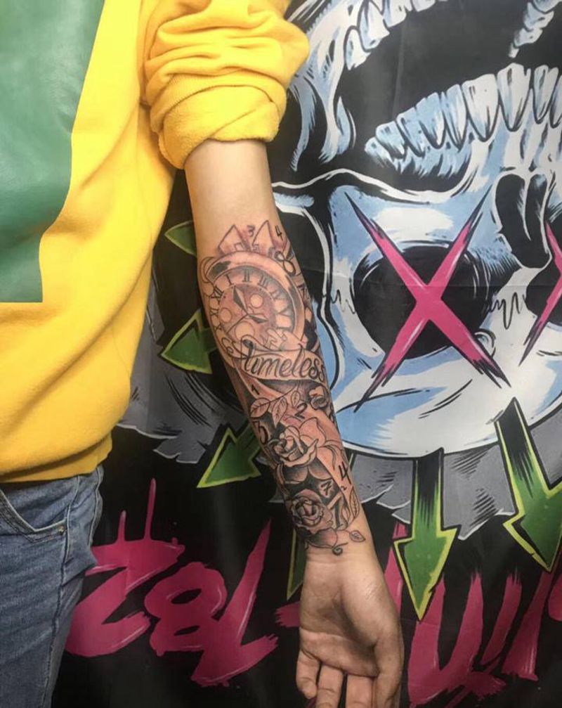 首席作品纹身图片_手臂纹身图案