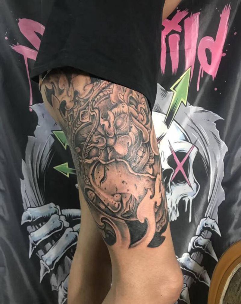 首席作品纹身图片_臀部纹身图案