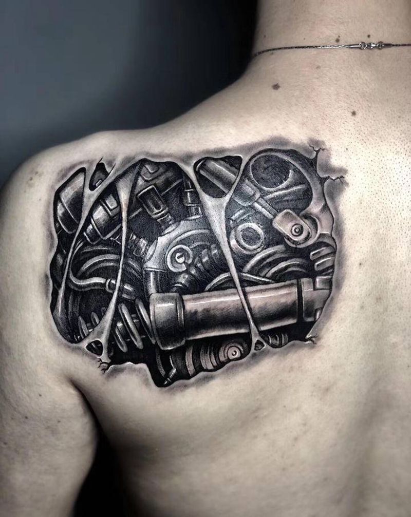 首席作品纹身图片_背部纹身图案