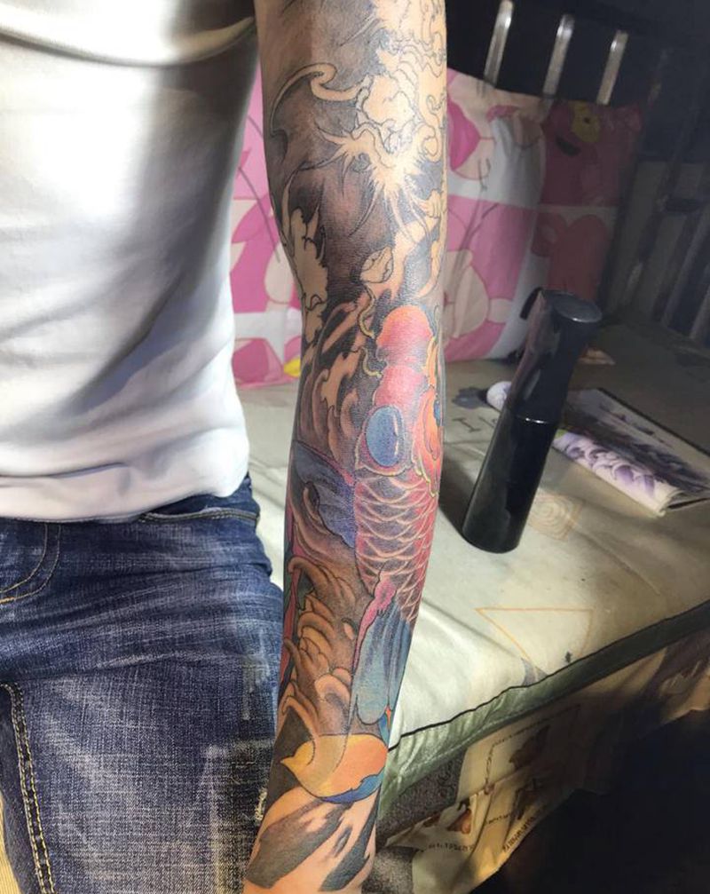 花臂纹身图片_手臂纹身图案