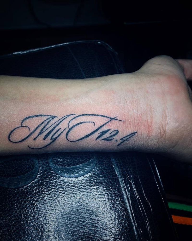 英文纹身图片_手部腿部图腾花体字花体字英文纹身图案