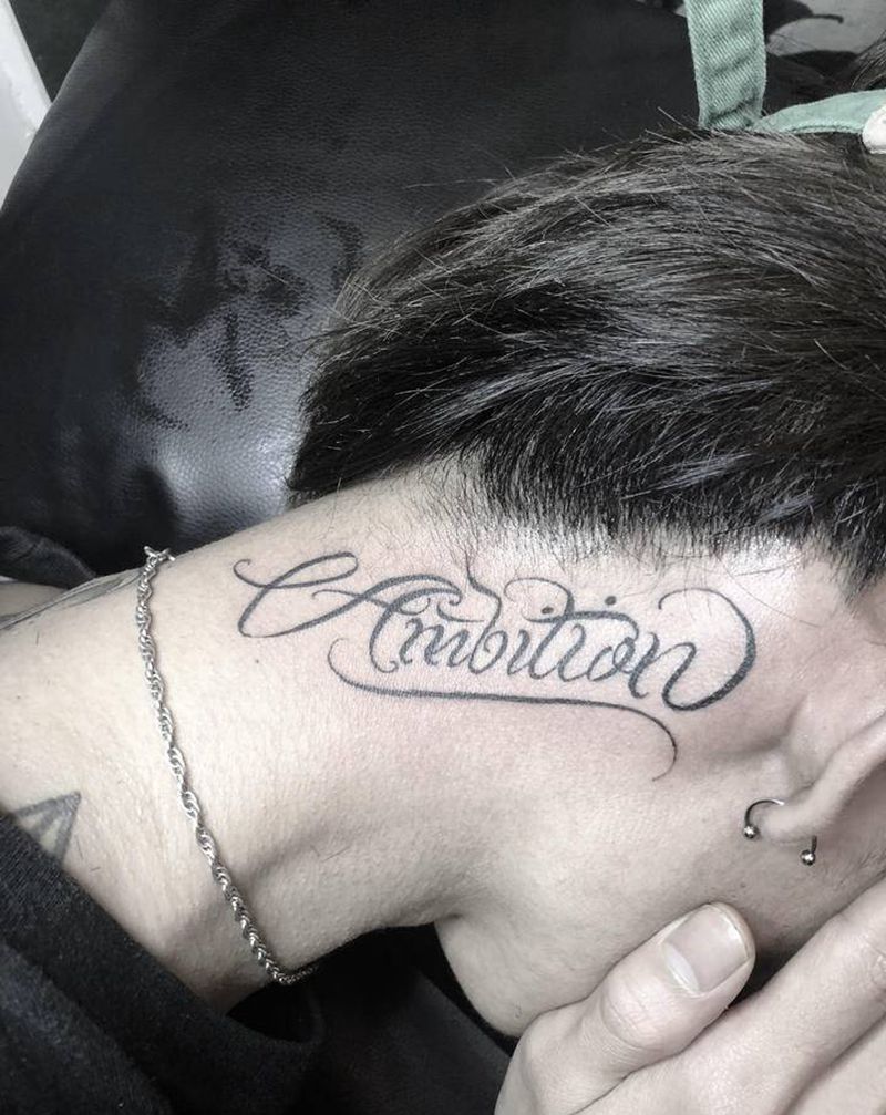 花体英文纹身图片_花体字纹身图案