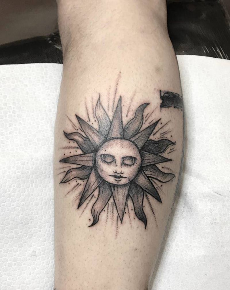 小图拼接纹身图片_腿部纹身图案