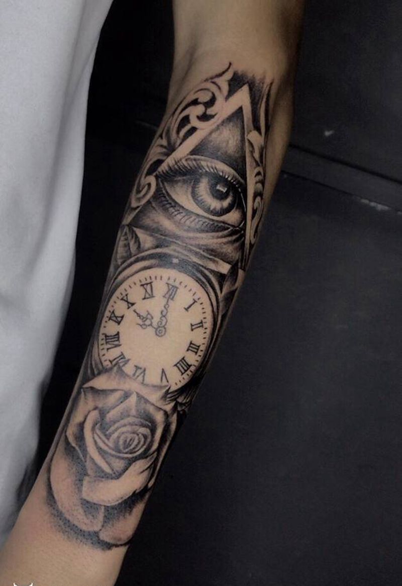 ounei纹身图片_手臂纹身图案