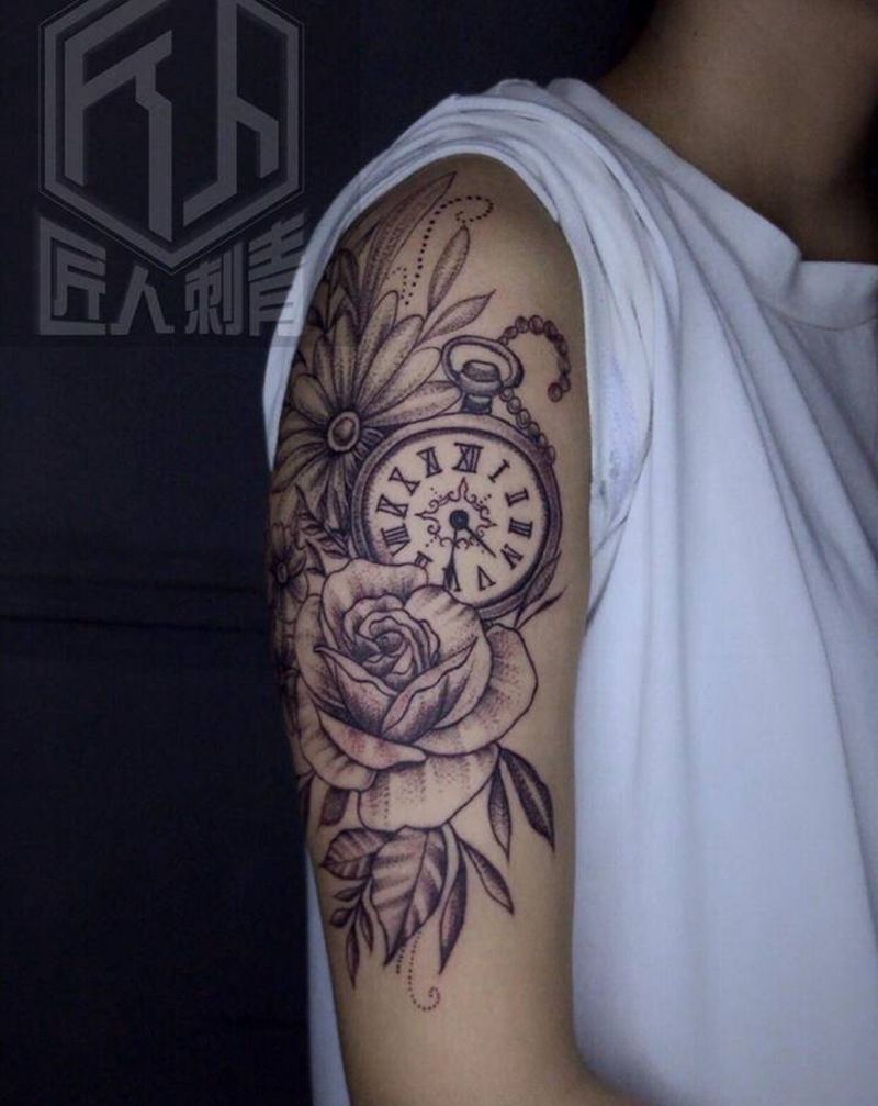 欧美纹身图片_点刺纹身图案