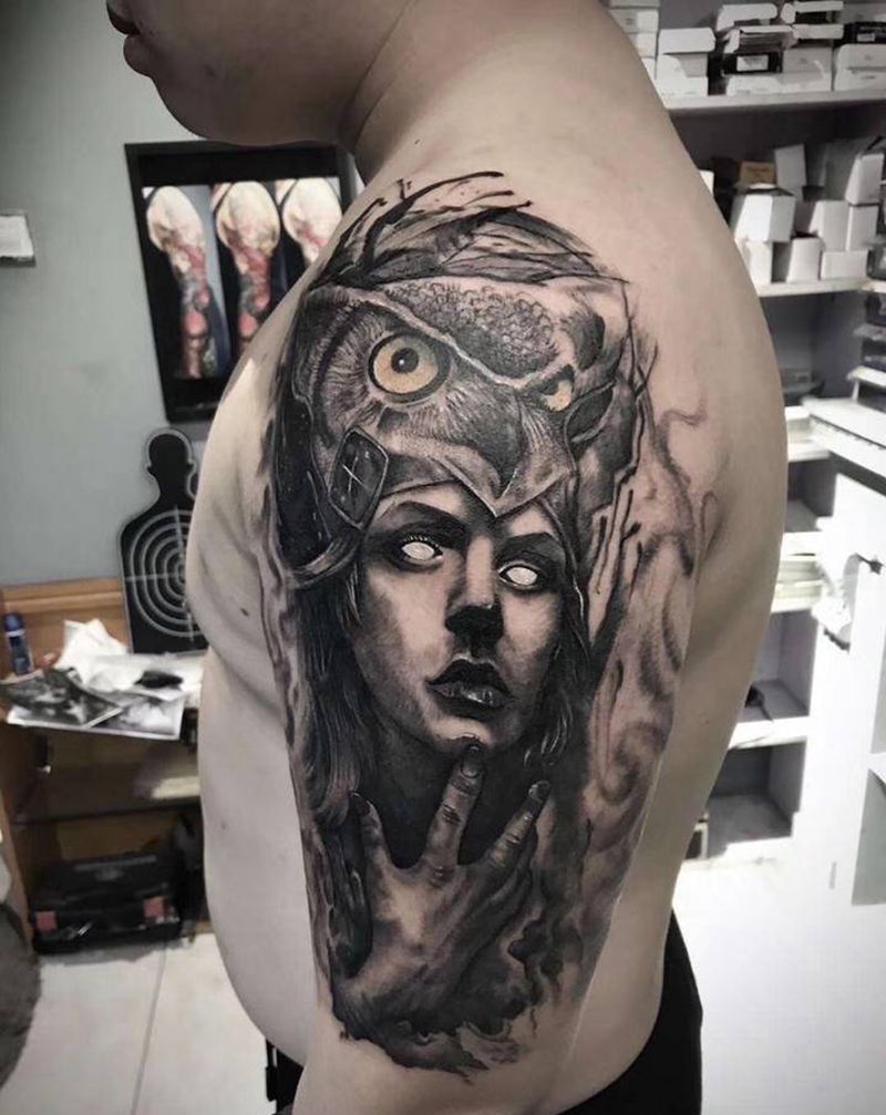 驻店作品纹身图片_手臂纹身图案