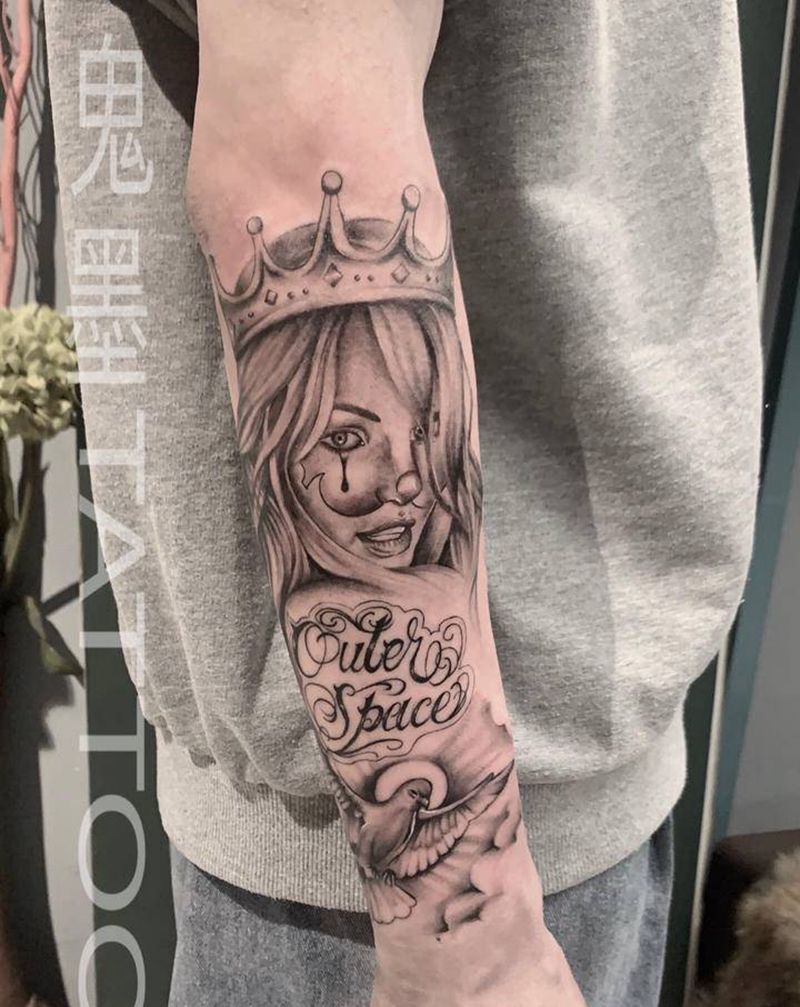 驻店作品纹身图片_手臂纹身图案