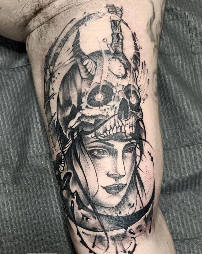 暗黑系纹身图片_手部纹身图案